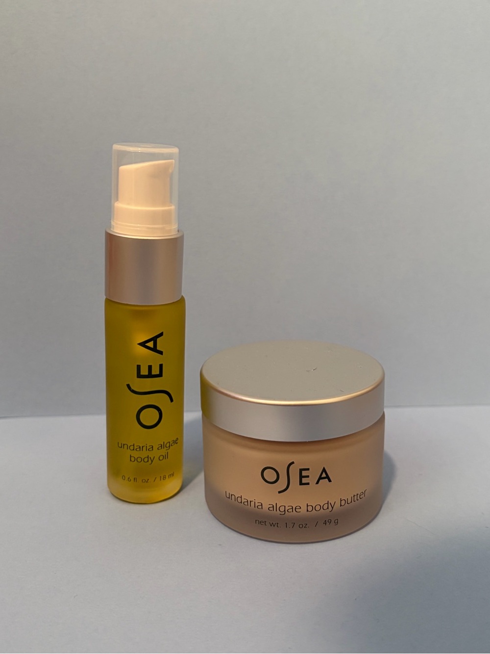 Osea Undaria Algae Body Butter & Body Oil - Yellow & Cream